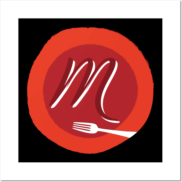 Mangia With Michele M Round Logo Wall Art by Mangia With Michele